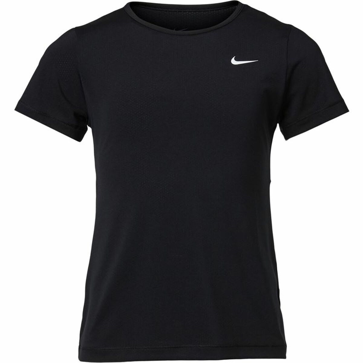 Child's Short Sleeve T-Shirt Nike Pro Black 92 % Polyester 8 % Spandex 8-10 Years