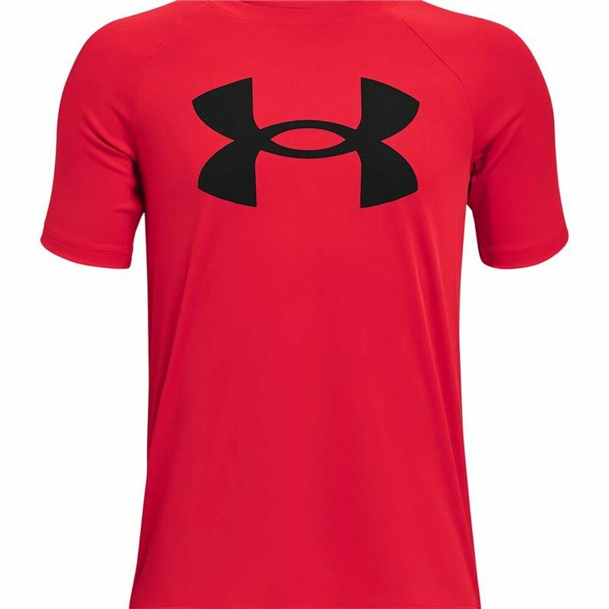 Child's Short Sleeve T-Shirt Under Armour  Tech Big Logo Red 7 Years