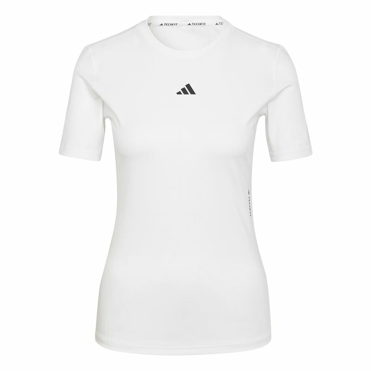 Women’s Short Sleeve T-Shirt Adidas Techfit Training White XS