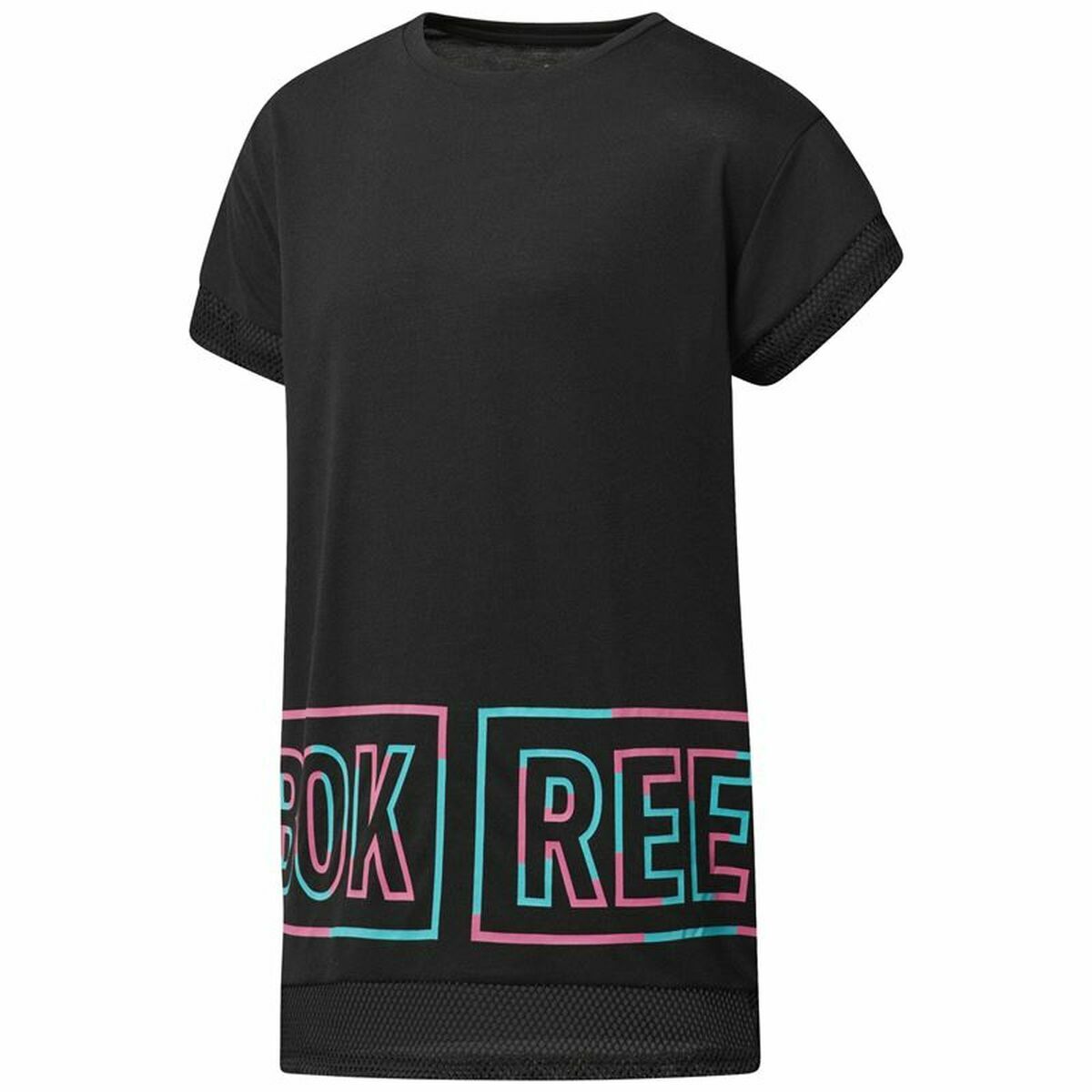 Women’s Short Sleeve T-Shirt Reebok Dance Girls Squad Black S