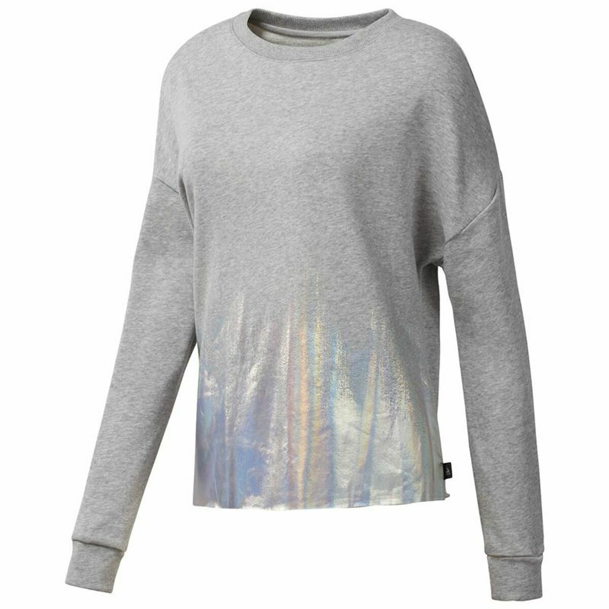 Men’s Sweatshirt without Hood Reebok Foil Crew Light grey M
