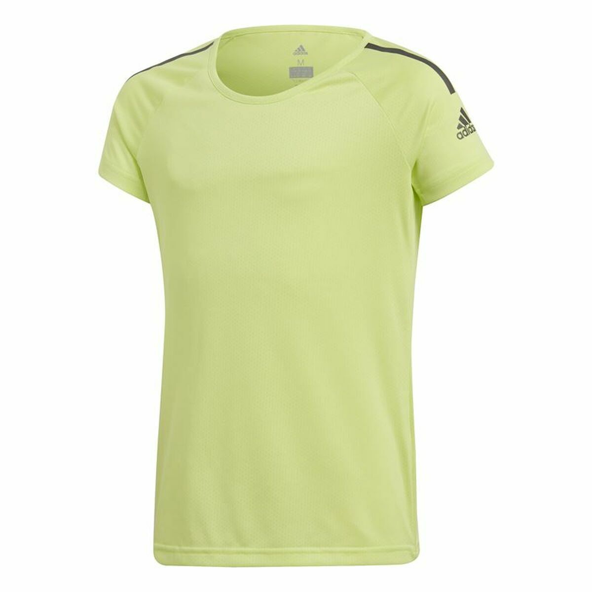 Child's Short Sleeve T-Shirt Adidas Training Cool tee Lime green 11-12 Years