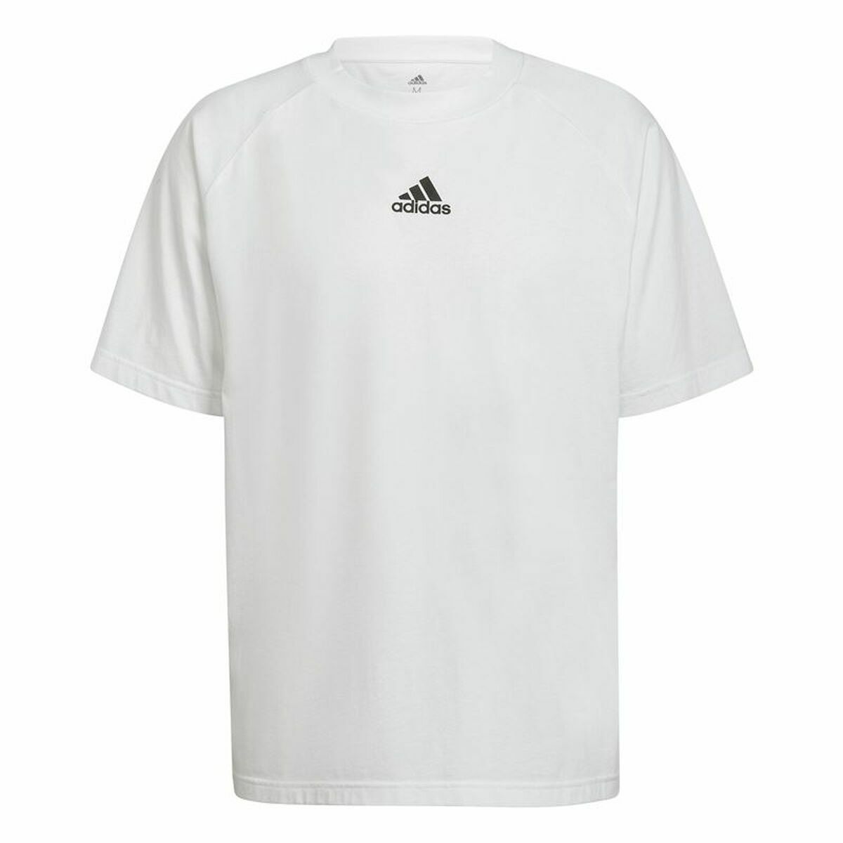 Men’s Short Sleeve T-Shirt Adidas Essentials Brandlove White L