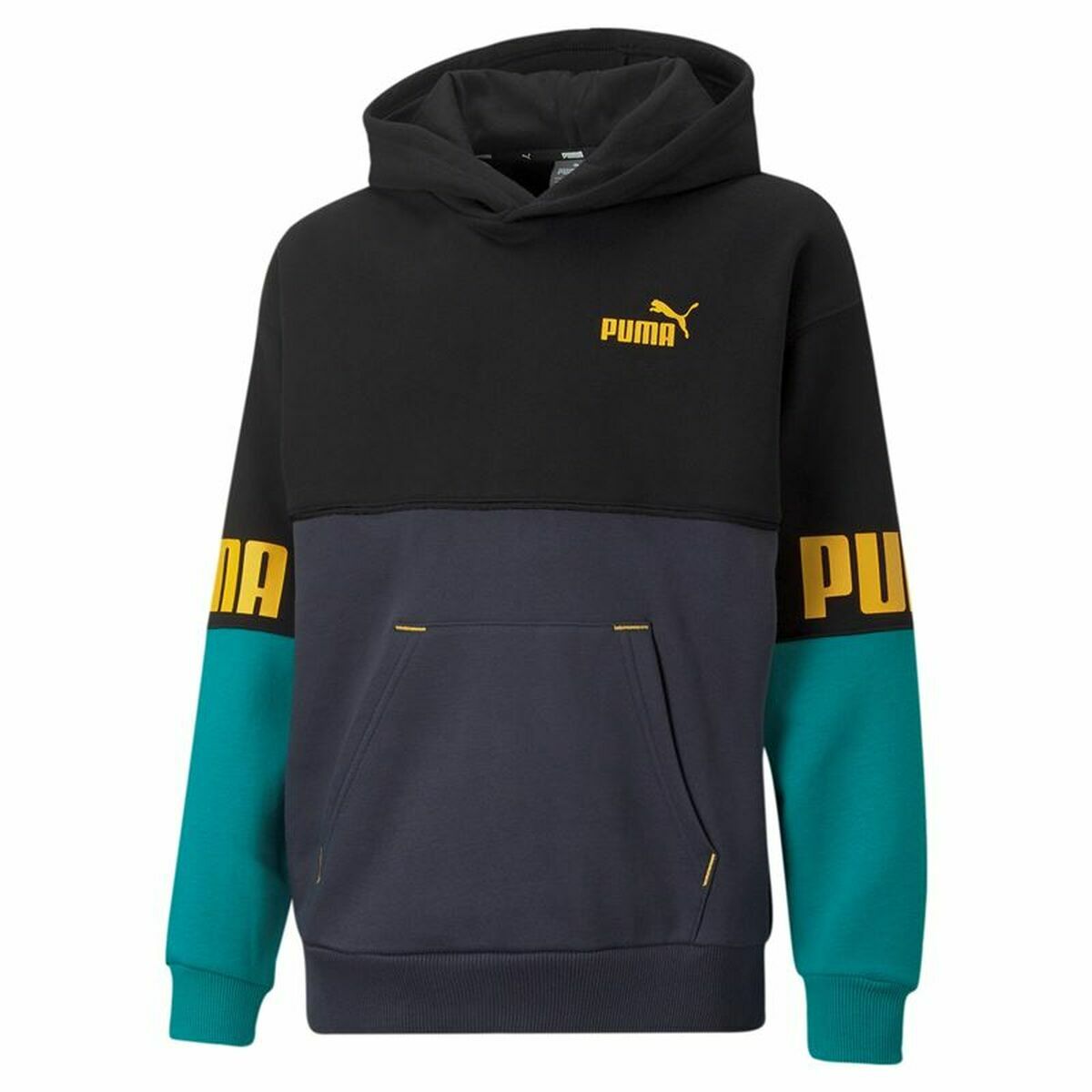 Children’s Sweatshirt Puma Green Black 3-4 Years