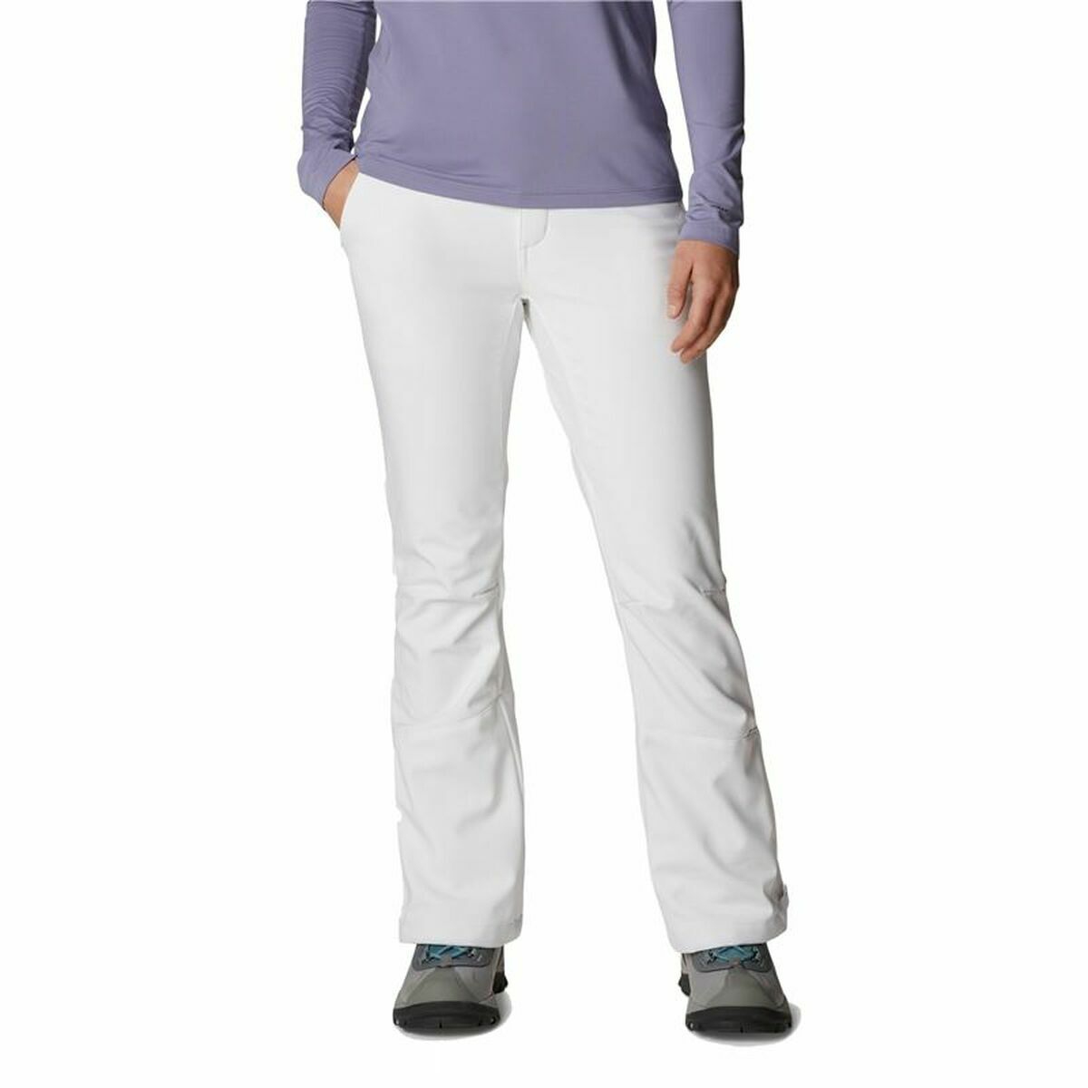 Long Sports Trousers Columbia Roffee Ridge IV Lady White 38