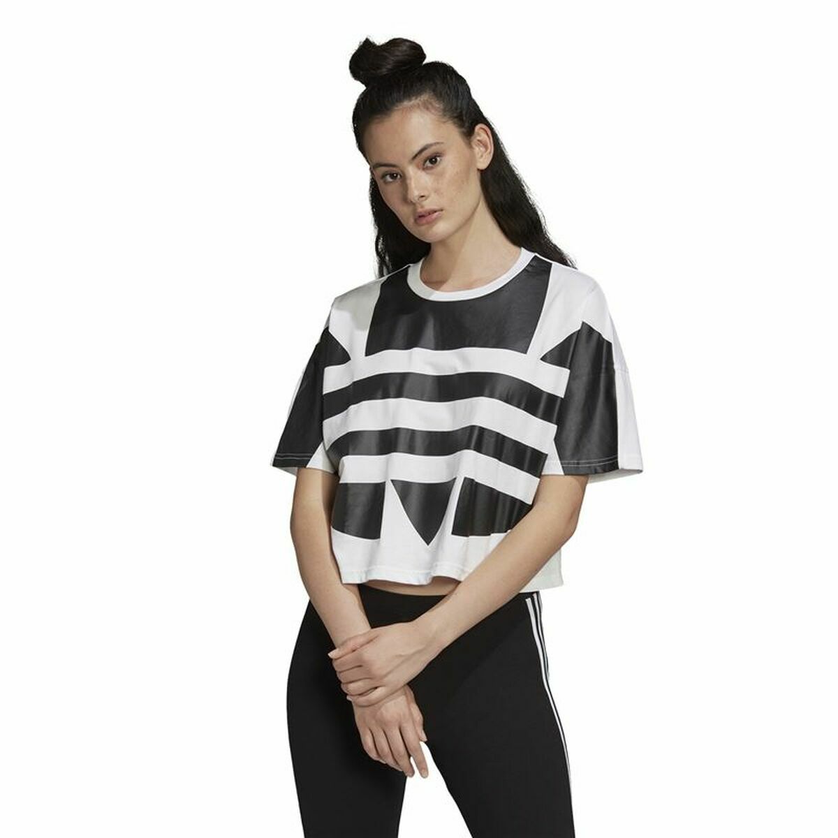 Women’s Short Sleeve T-Shirt Adidas Big Logo  38