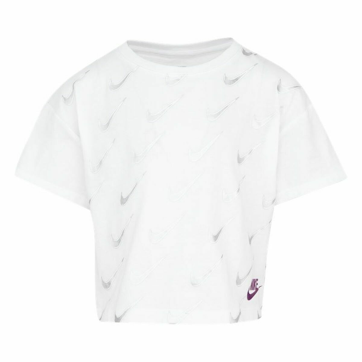 Child's Short Sleeve T-Shirt Nike Sb Icon White 6-7 Years