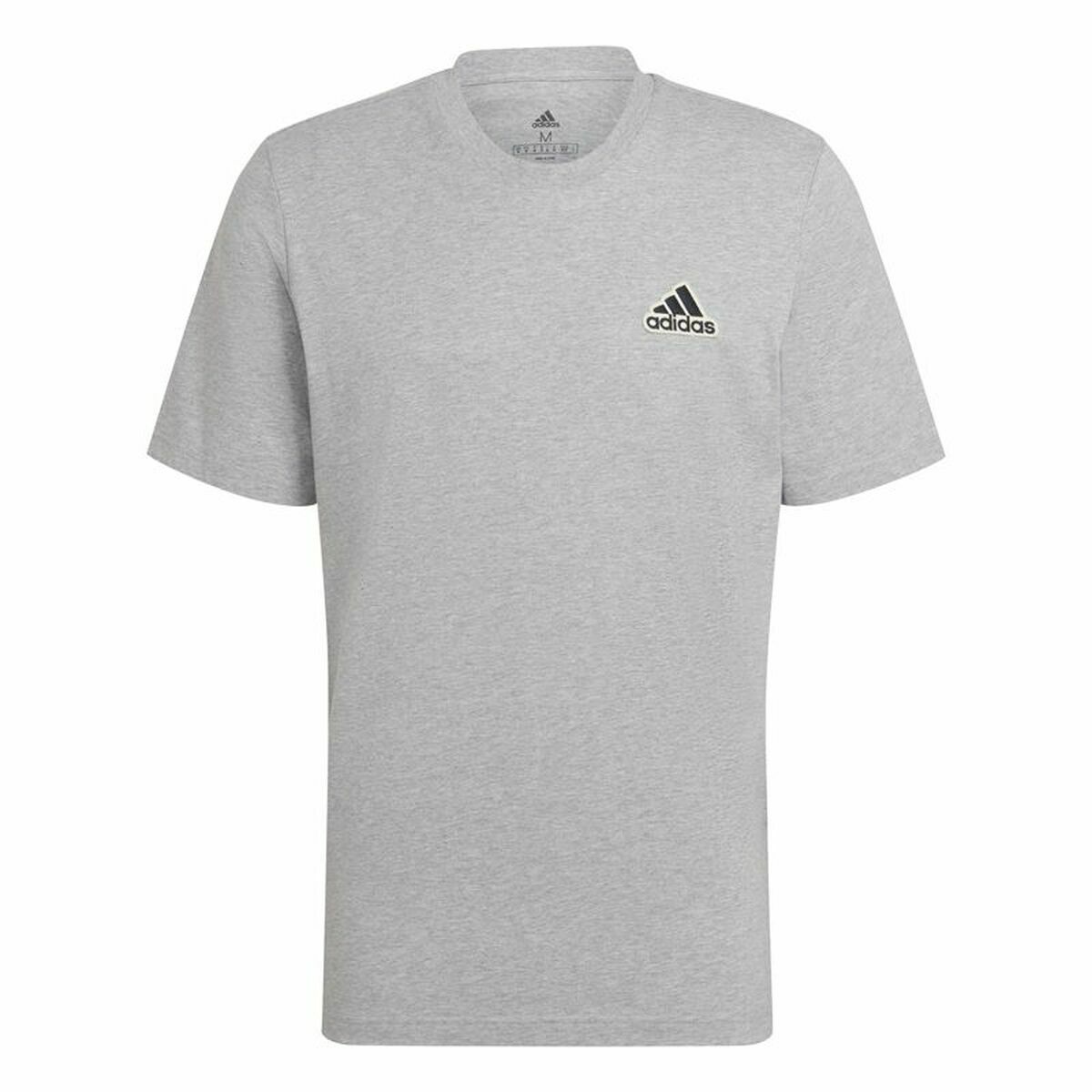 Men’s Short Sleeve T-Shirt Adidas Essentials Feelcomfy Grey S