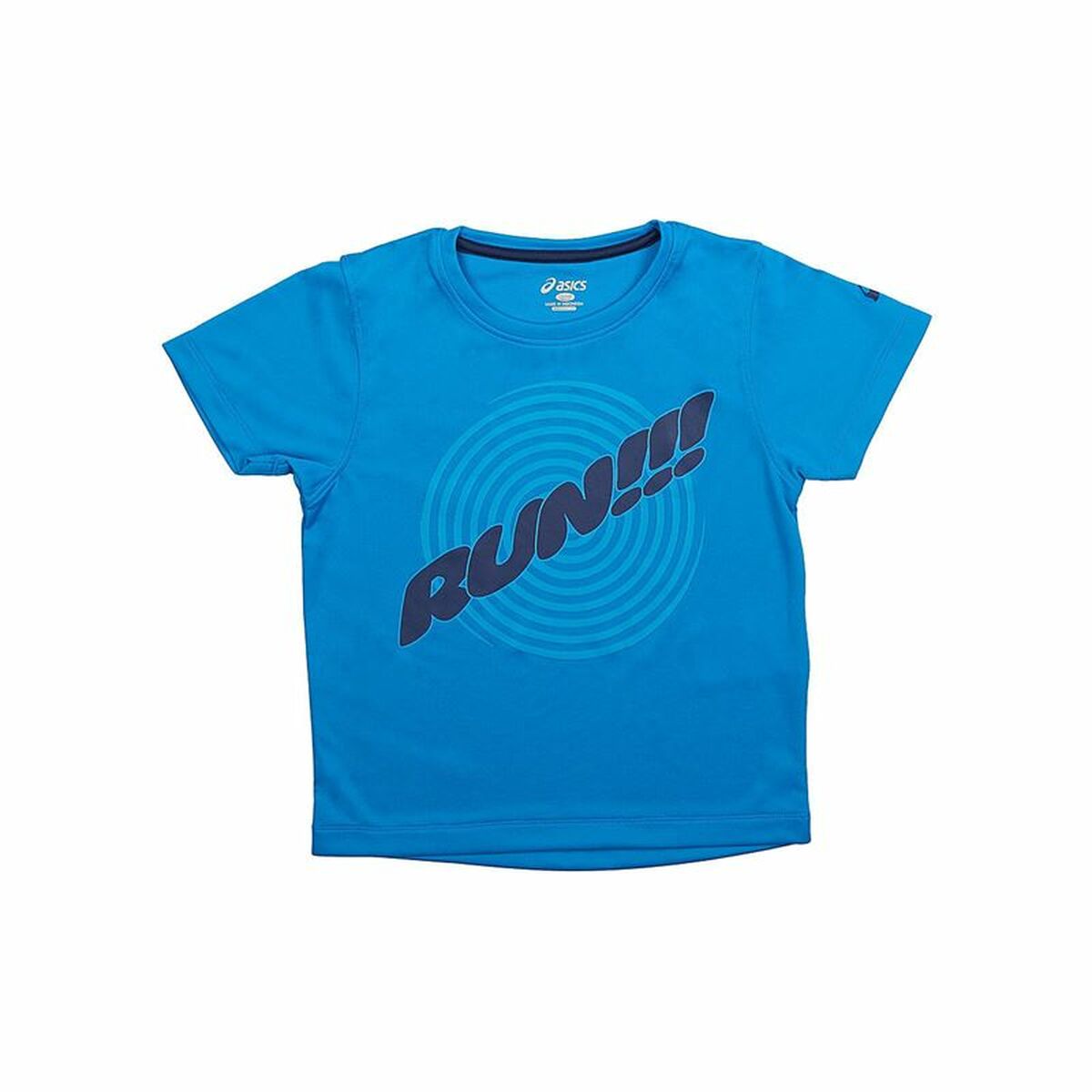 Child's Short Sleeve T-Shirt Asics Run Blue 13 Years