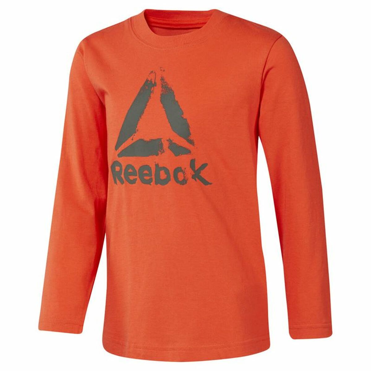 Children’s Long Sleeve T-Shirt Reebok Boys Training Essentials Orange 7-8 Years