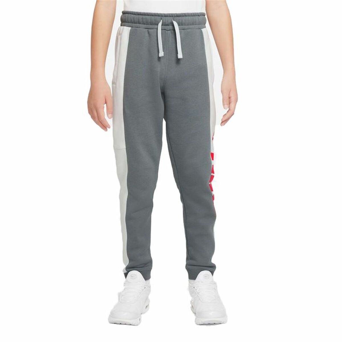 Children's Tracksuit Bottoms Nike Sportswear  White Dark grey 10-12 Years