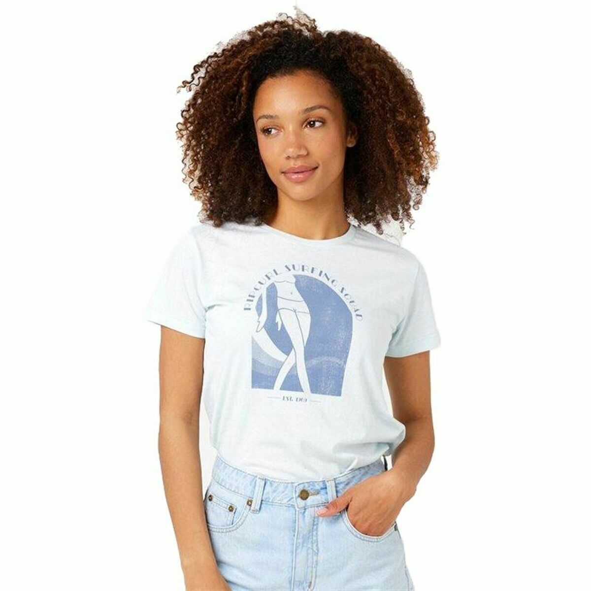 Short Sleeve T-Shirt Rip Curl Re-Entry Crew  White S