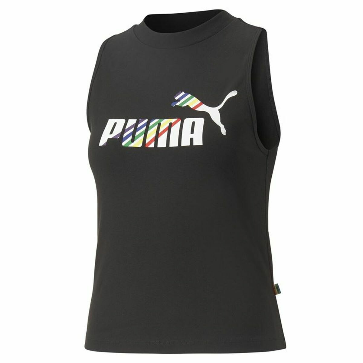 Women's Sleeveless T-shirt Puma Ess+ Love Is Love Sl Black L
