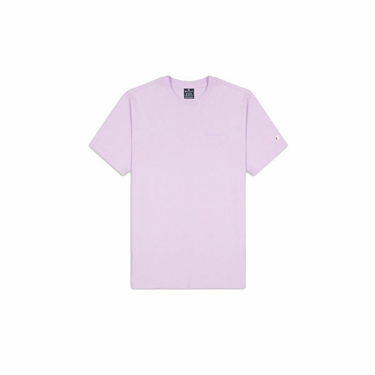 Men’s Short Sleeve T-Shirt Champion Crewneck Lilac S
