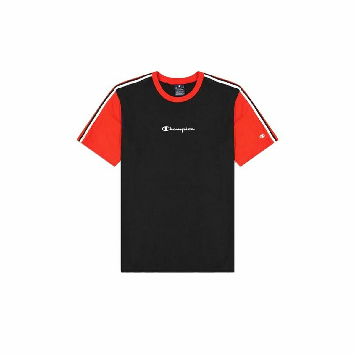 Men’s Short Sleeve T-Shirt Champion Crewneck Black S