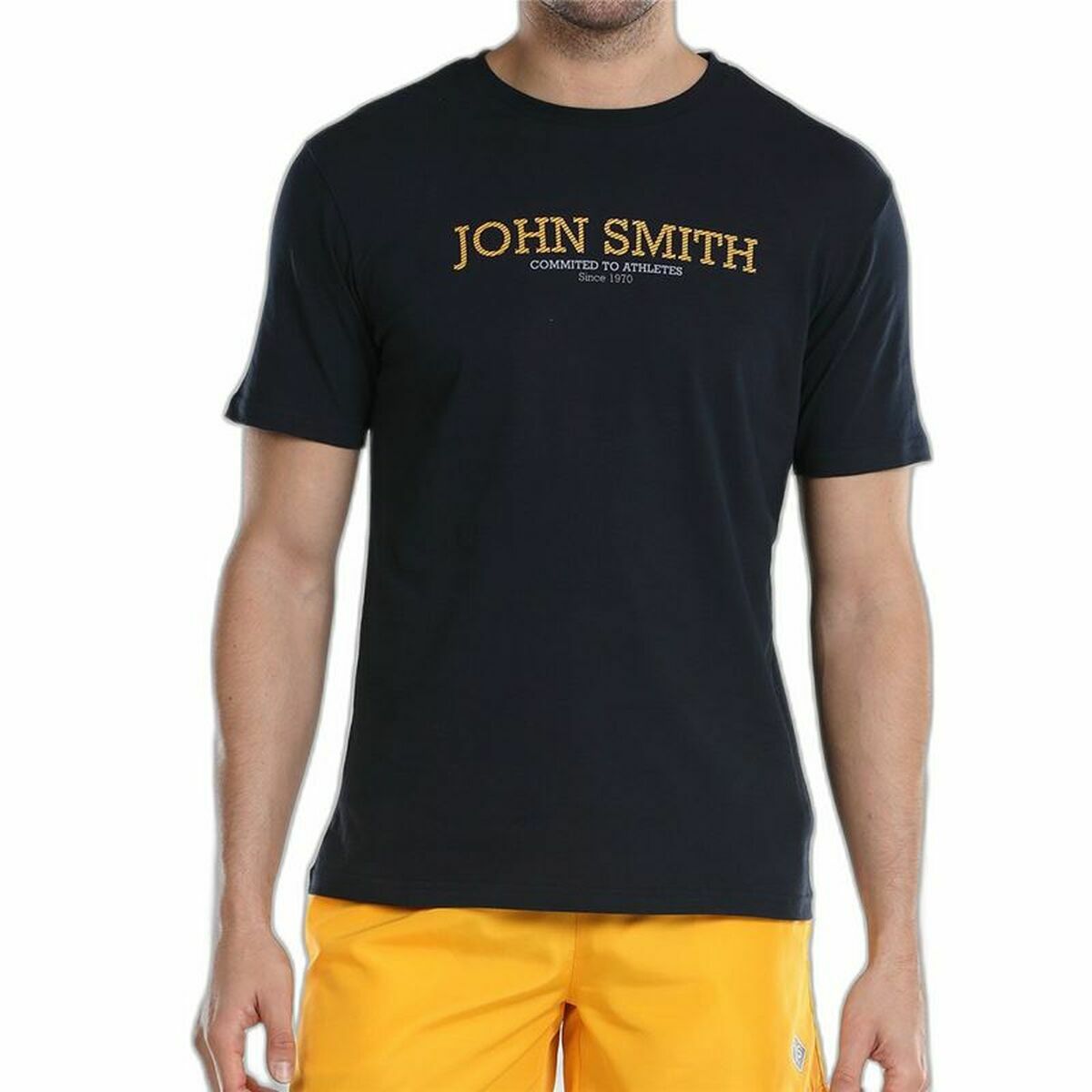 Men’s Short Sleeve T-Shirt John Smith Efebo Navy Blue XL