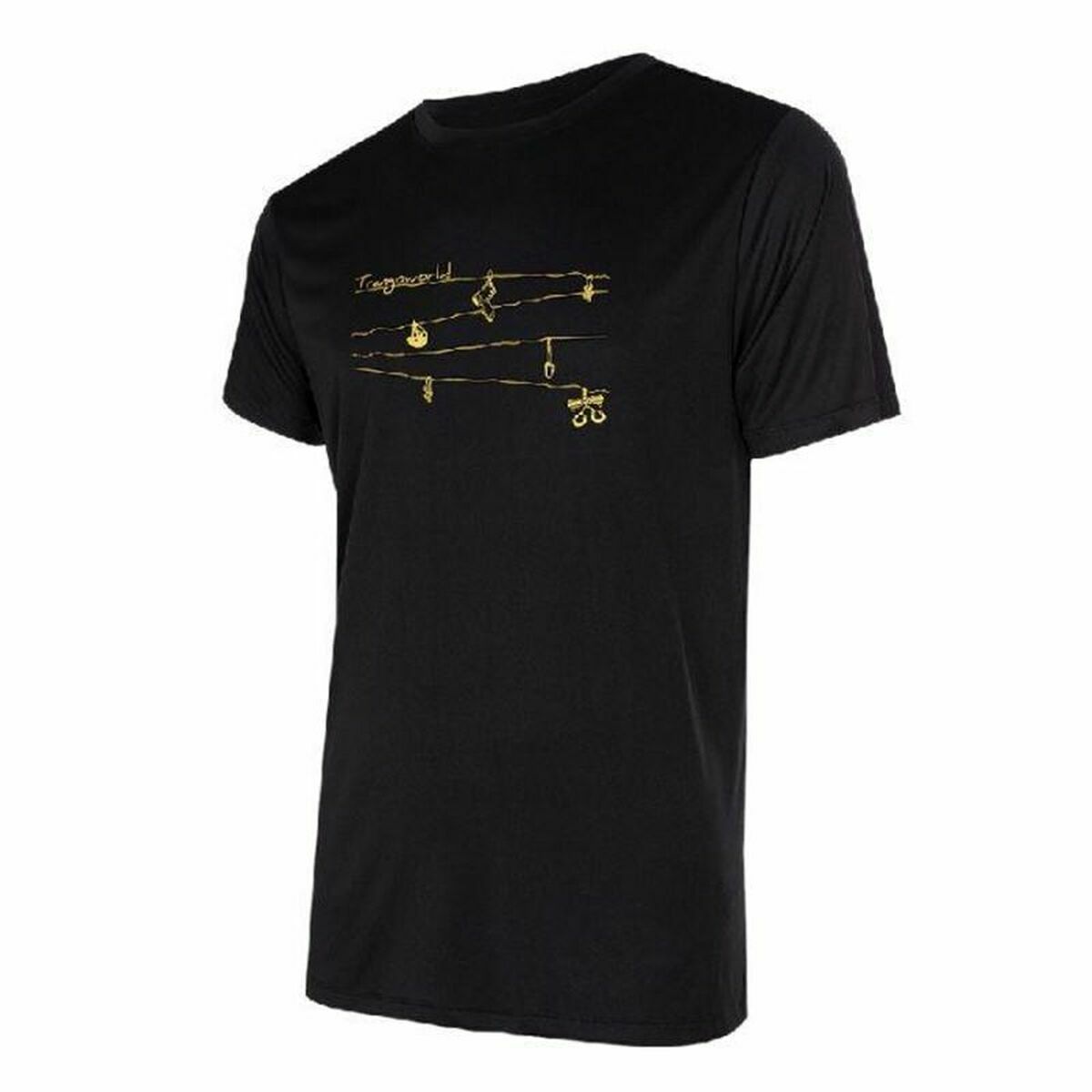 Men’s Short Sleeve T-Shirt Trangoworld Loiba Black L