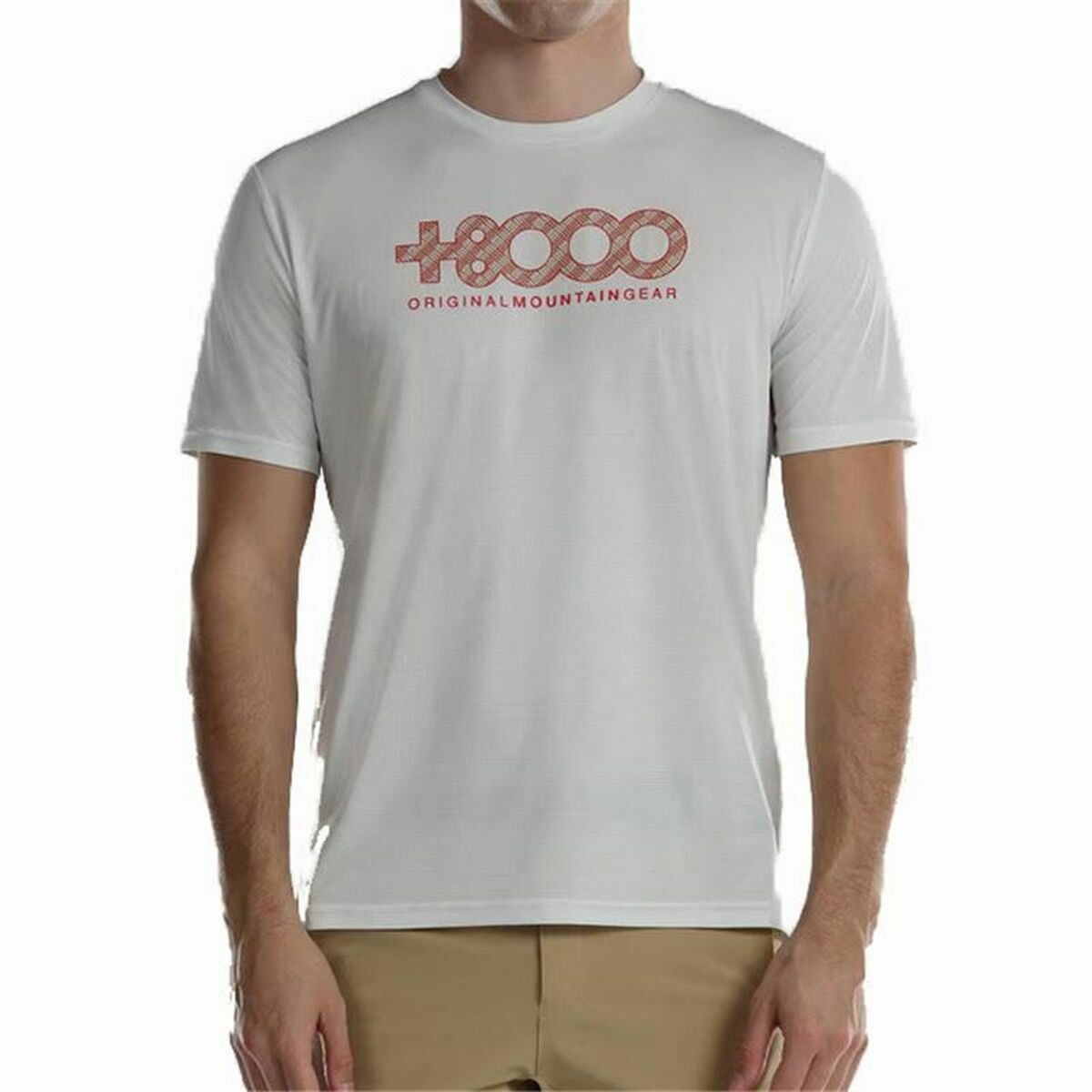 Men’s Short Sleeve T-Shirt +8000 Usame White S