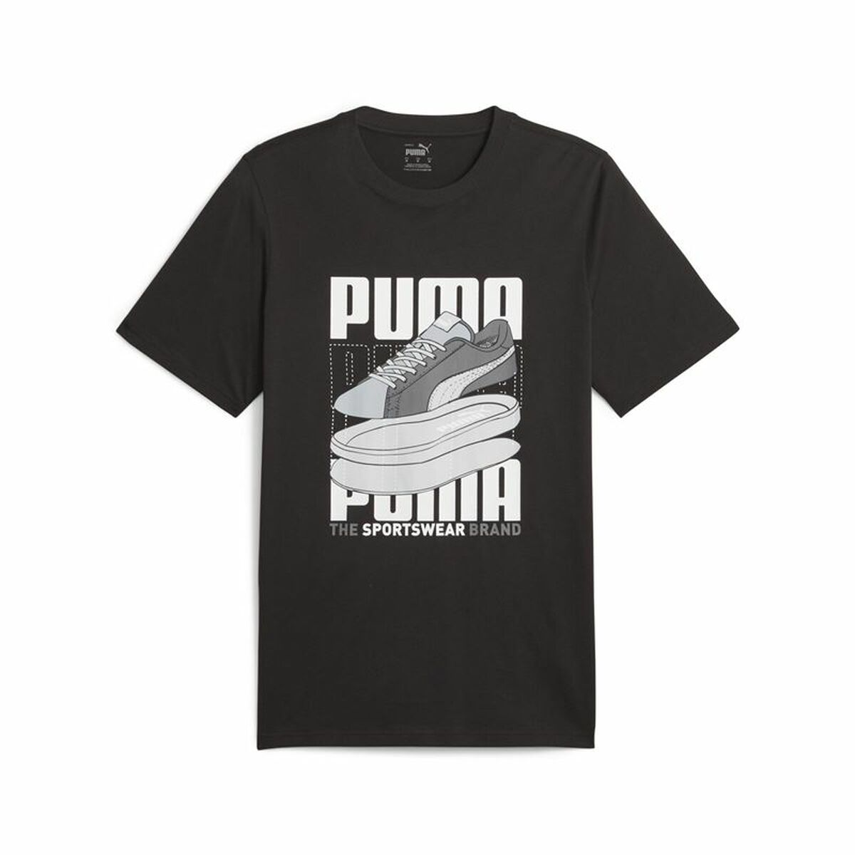 Men’s Short Sleeve T-Shirt Puma Graphiccs Sneaker Black L