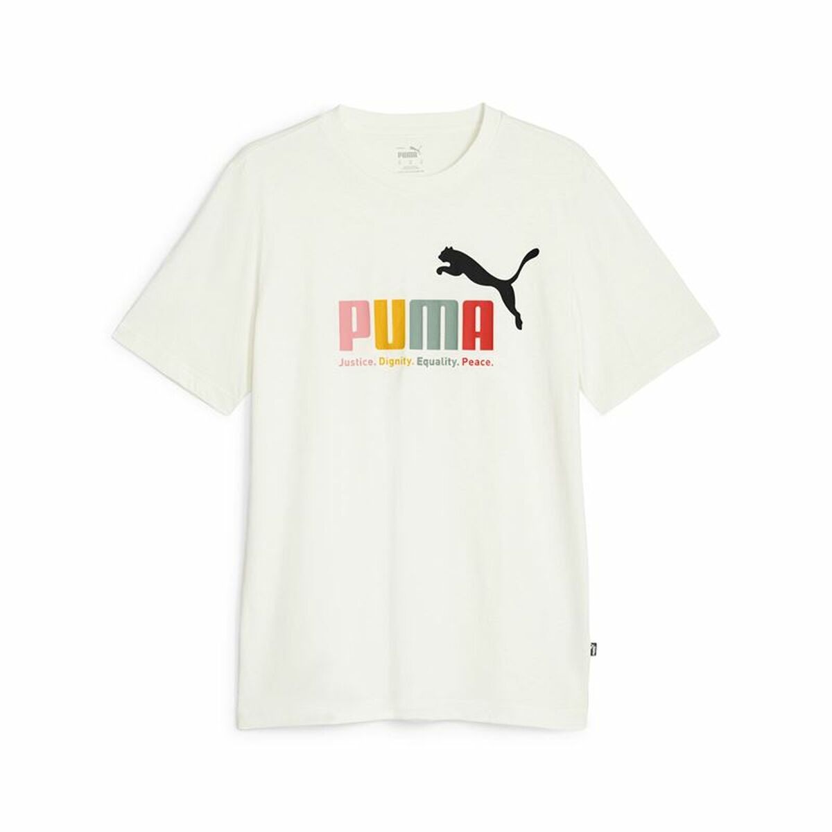 Men’s Short Sleeve T-Shirt Puma Ess+ White 2XL