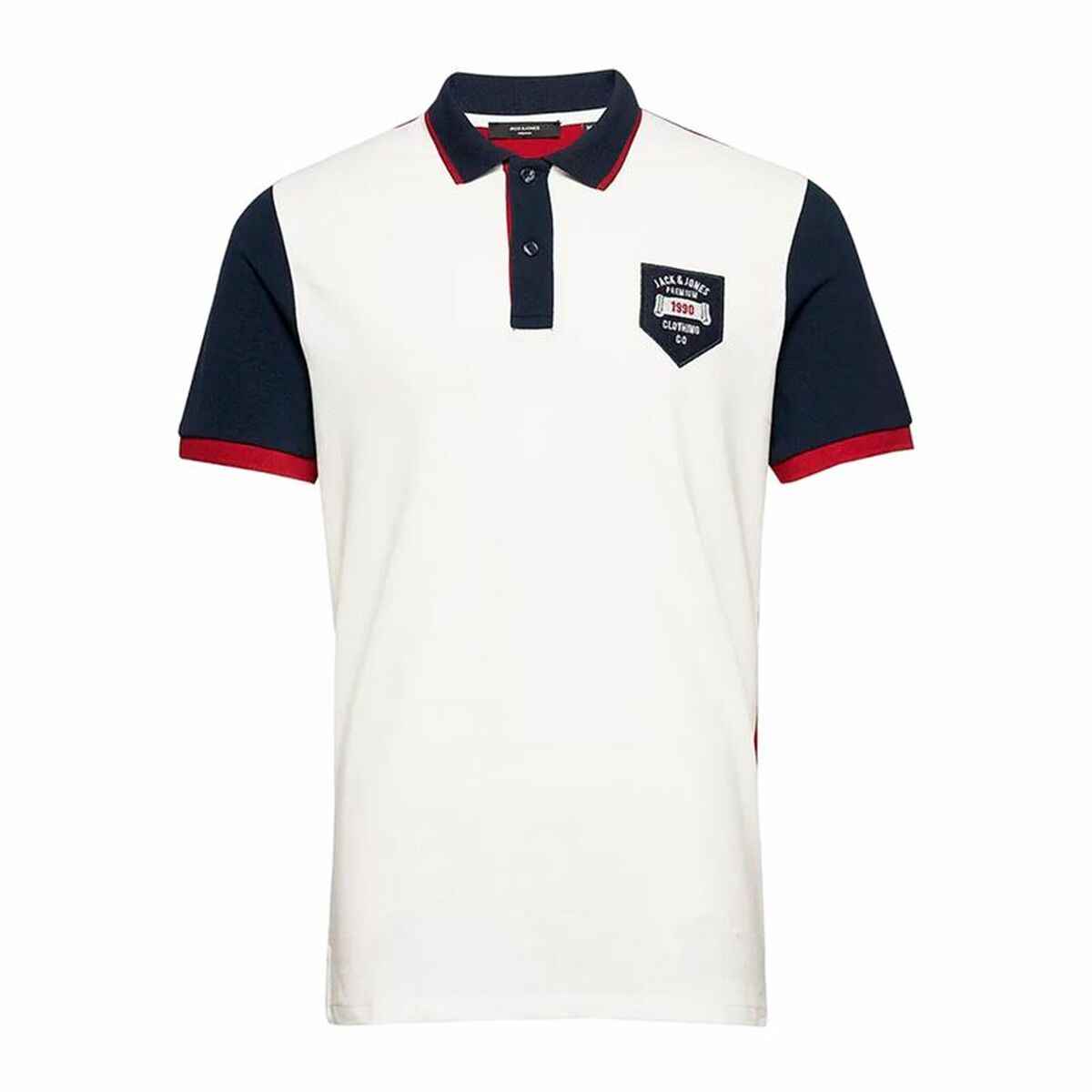 Men’s Short Sleeve Polo Shirt Jack & Jones Jcodragon White S
