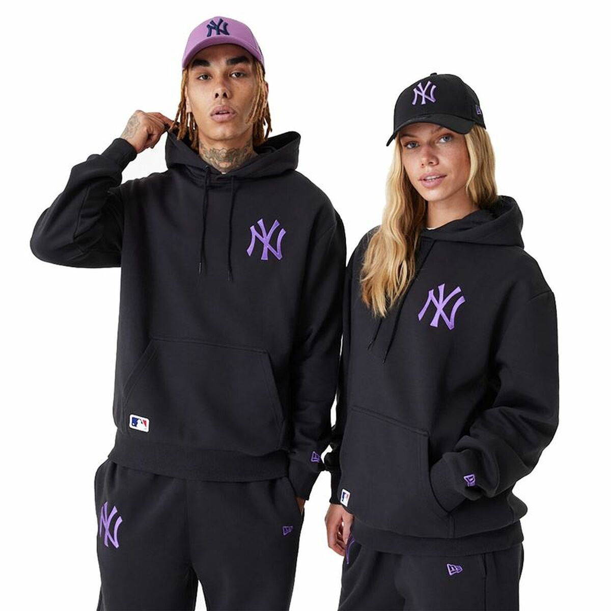 Unisex Hoodie New Era League Essentials New York Yankees Black XL
