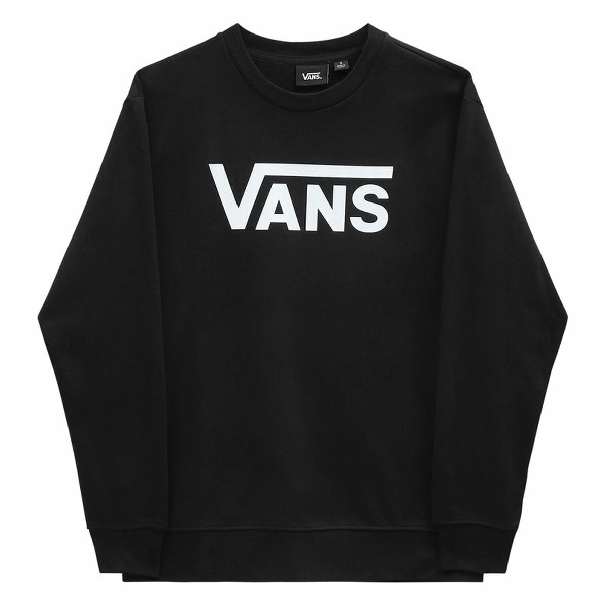 Women’s Sweatshirt without Hood Vans Drop V Logo BFF Crew Black S