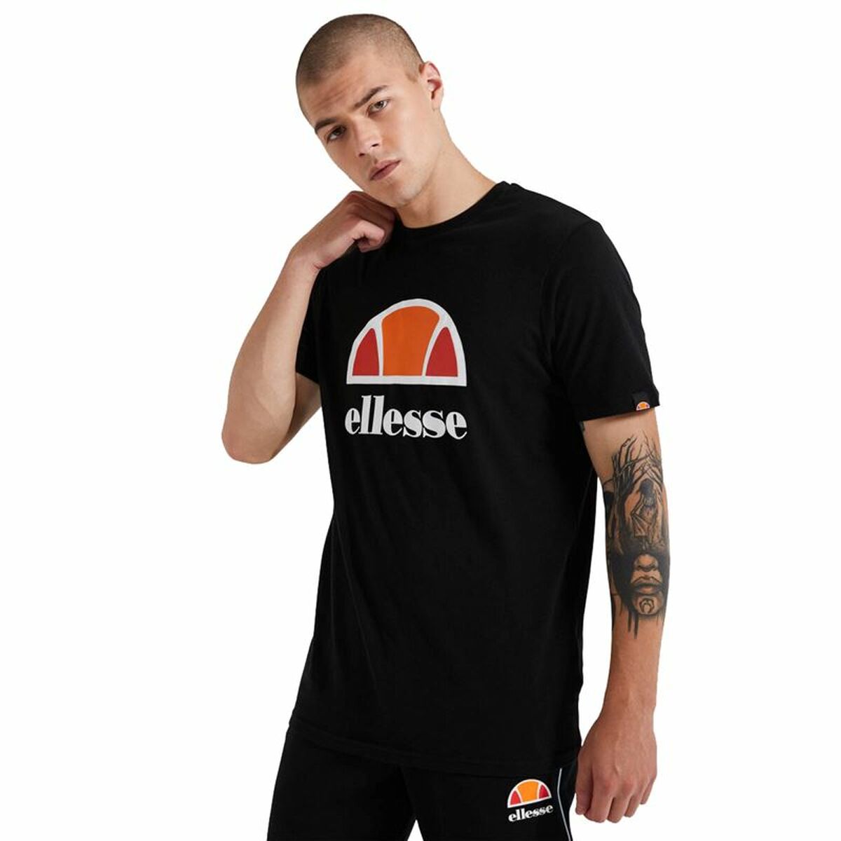 Men’s Short Sleeve T-Shirt Ellesse Dyne Black L