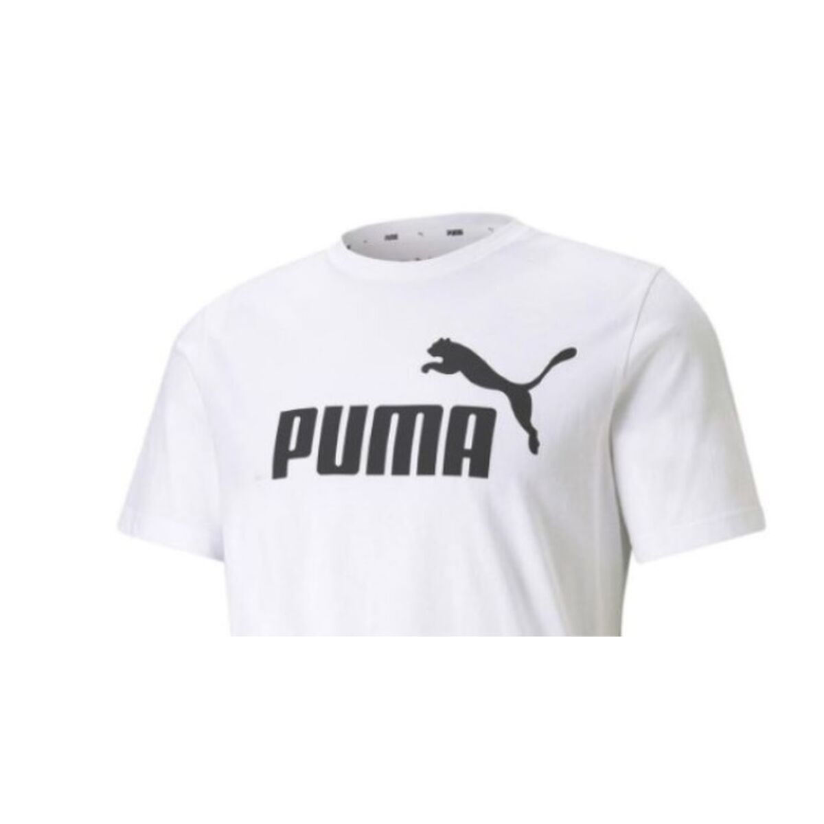 Men’s Short Sleeve T-Shirt Puma ESS LOGO TEE 586666 02 White XXL