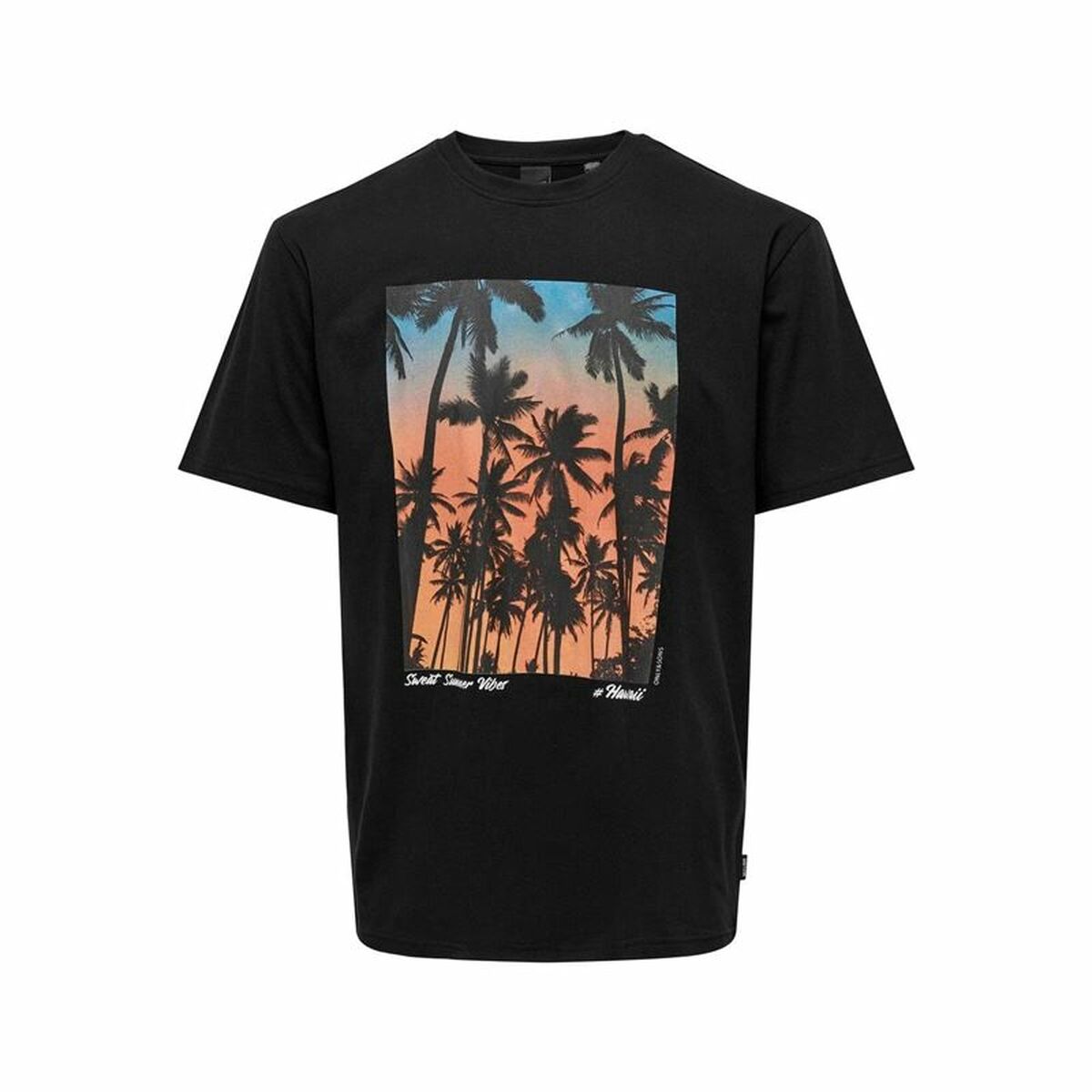 Men’s Short Sleeve T-Shirt Only & Sons Onskolton Reg Beach Black M