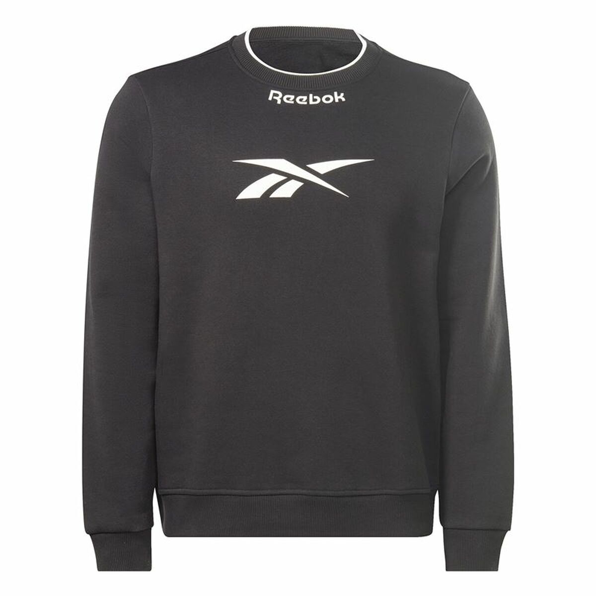 Men’s Sweatshirt without Hood Reebok RI Arch Logo Vector White Black L