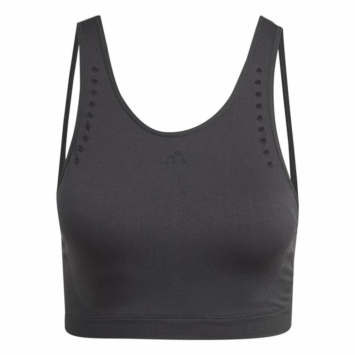 Sports Bra Adidas Aeroknit Black XS