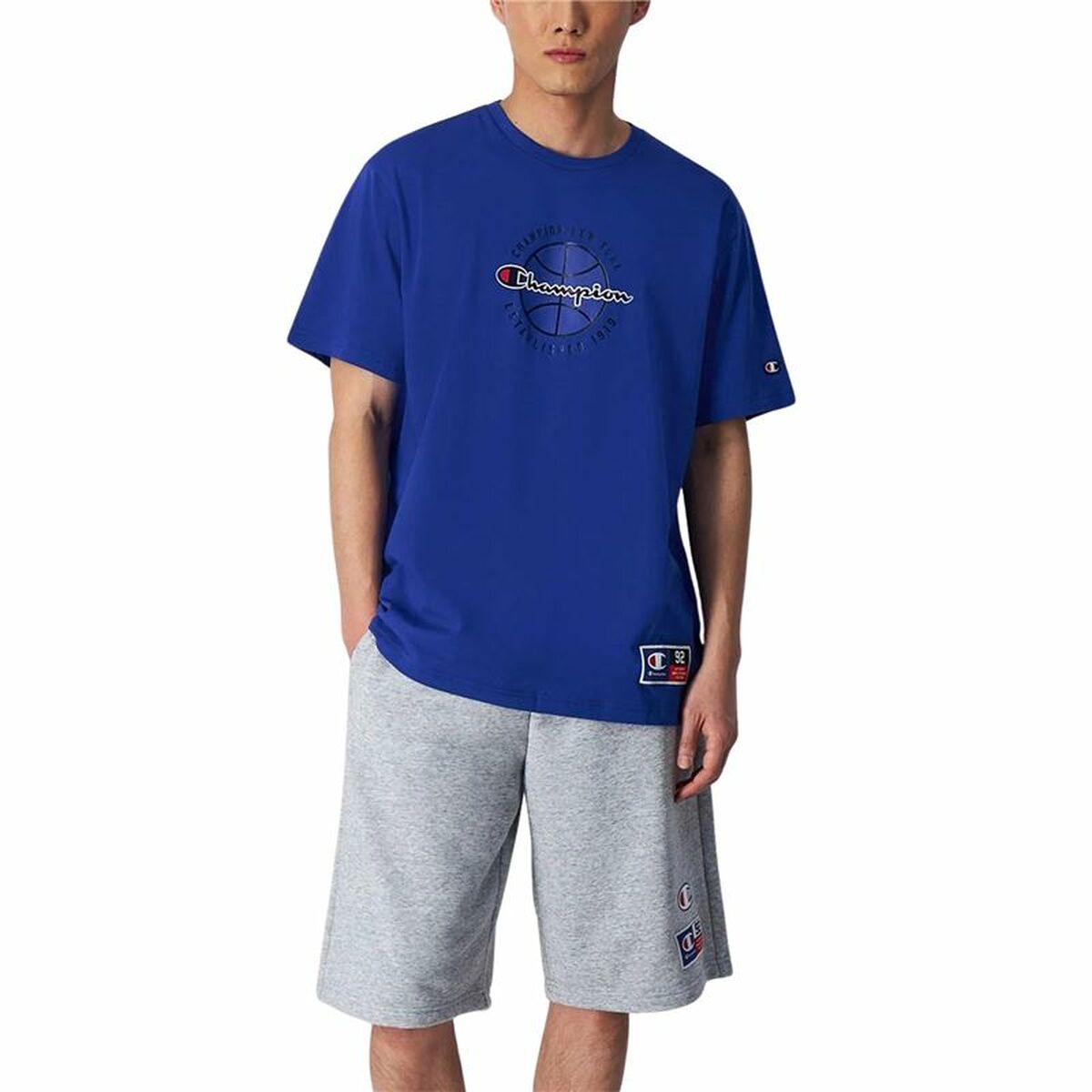 Men’s Short Sleeve T-Shirt Champion Crewneck XL