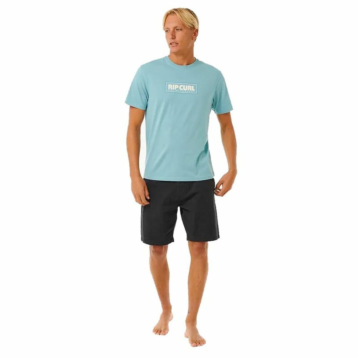 Men’s Short Sleeve T-Shirt Rip Curl Big Mumma Icon  Sky blue M