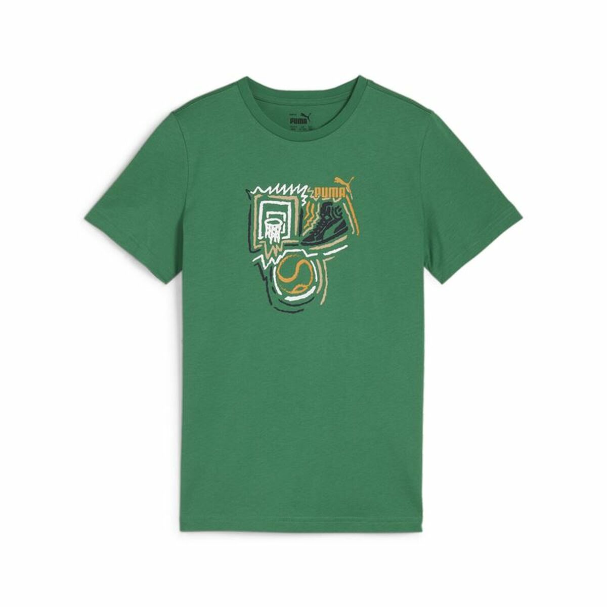 Child's Short Sleeve T-Shirt Puma Graphic 13-14 Years