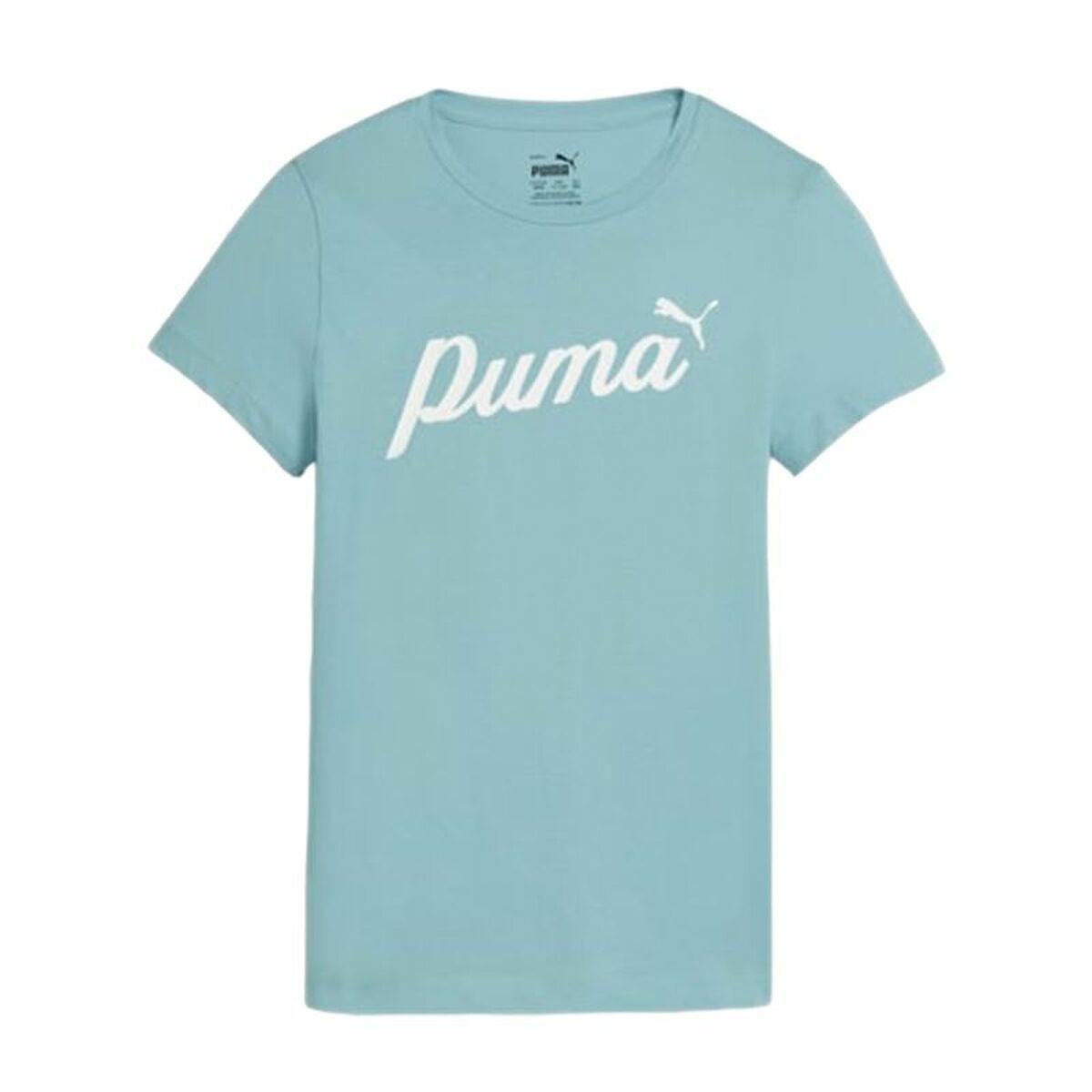 Child's Short Sleeve T-Shirt Puma Essentials+ Script 7-8 Years