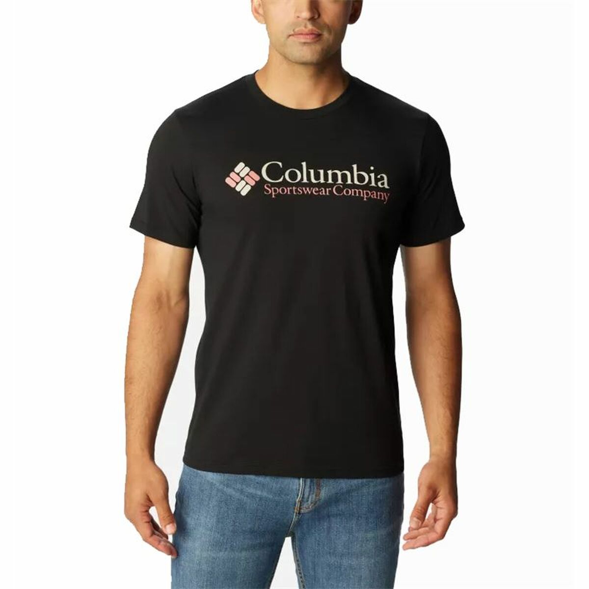 Men’s Short Sleeve T-Shirt Columbia CSC Basic Black S