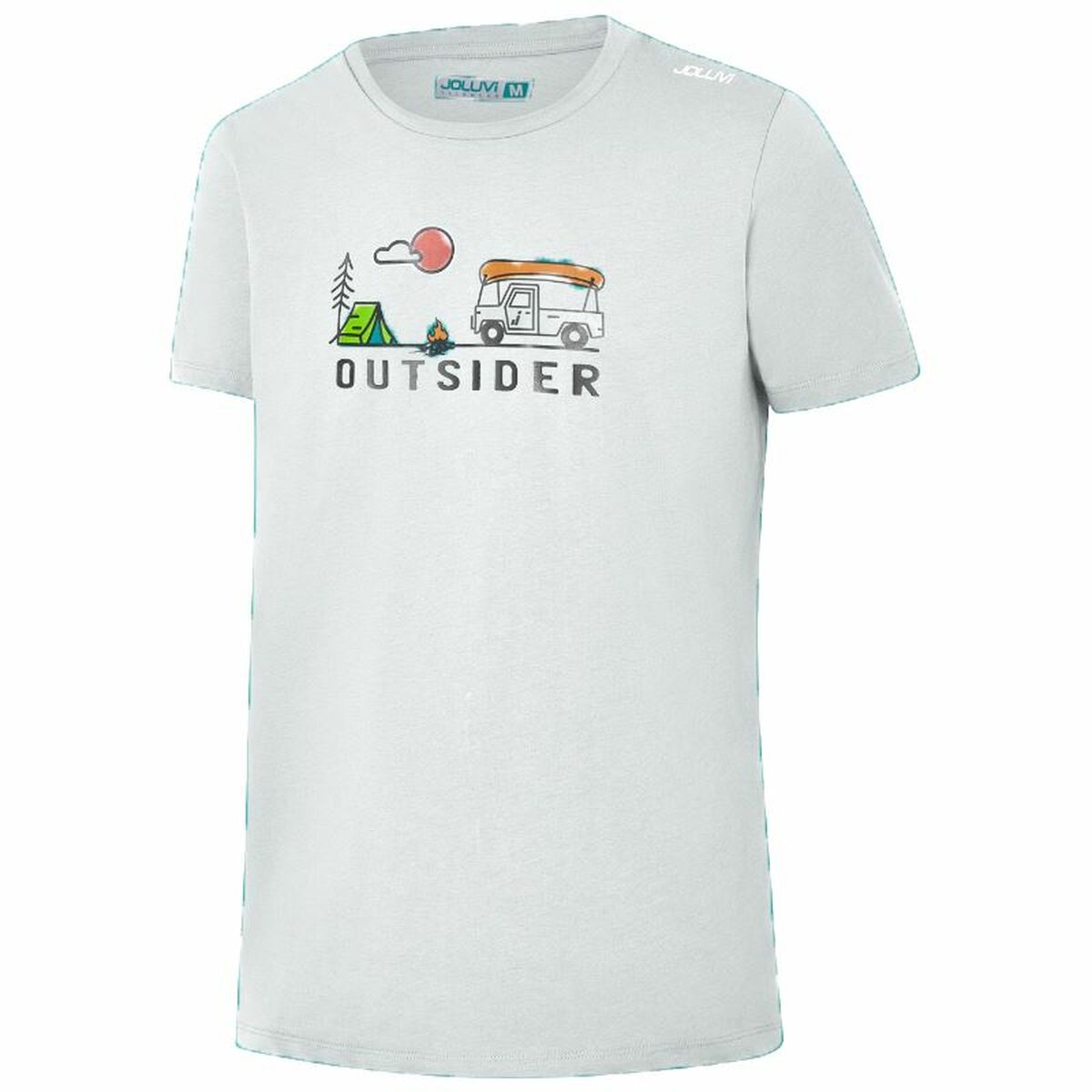 T-shirt Joluvi Outsider Camp White L